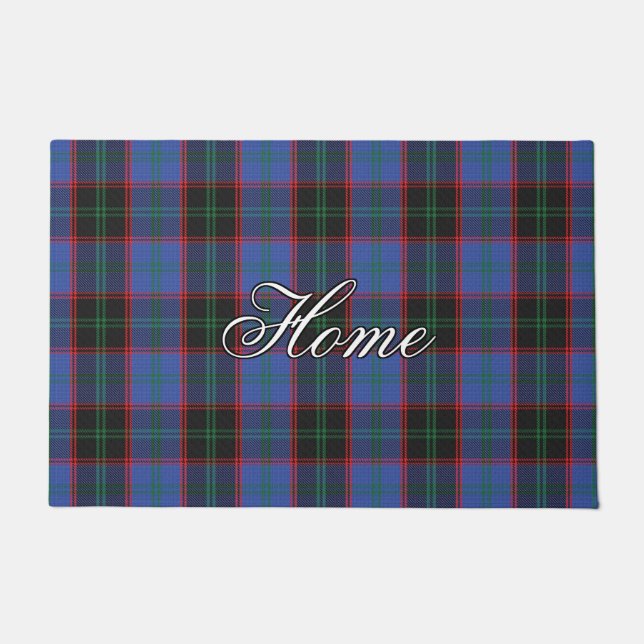 Schotte-Vista-Clan-Zuhause Hume Tartan kariert Fußmatte (Vorderseite)