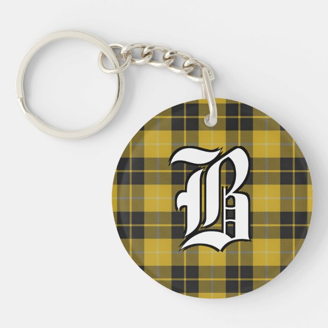 Schotten Clan Barclay Tartan Kariert Schlüsselanhänger (Vorderseite)