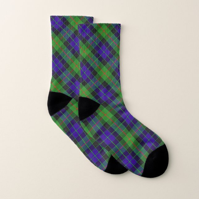 Schotten Style Clan Gunn Tartan Kariert Socken (Paar)