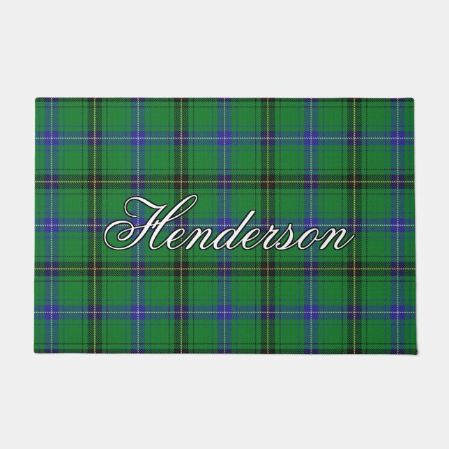 Schotten Vista Clan Henderson Tartan Kariert Fußmatte (Vorderseite)
