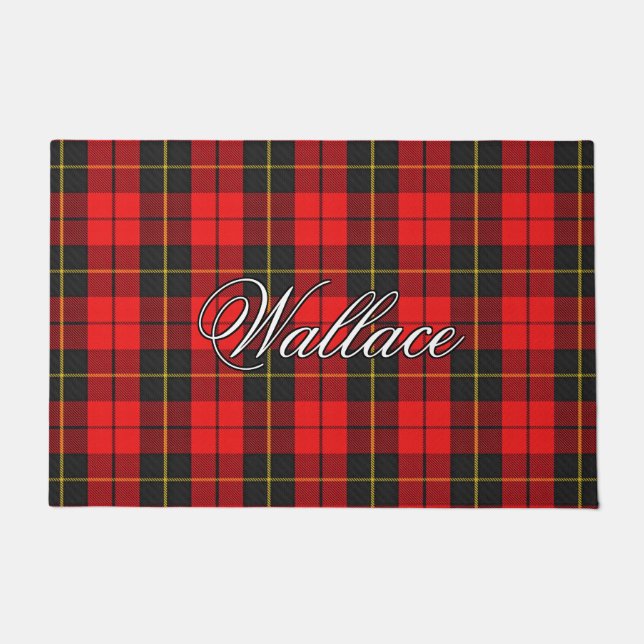 Schotten Vista Clan Wallace Tartan Kariert Fußmatte (Vorderseite)
