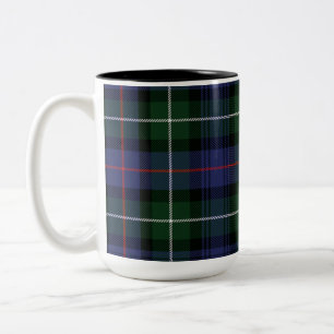 Schottenmuster Clan MacKenzie Grün Schwarz Karo Zweifarbige Tasse
