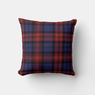 Schottenmuster Clan MacLachlan Rot Violett Tartan Kissen