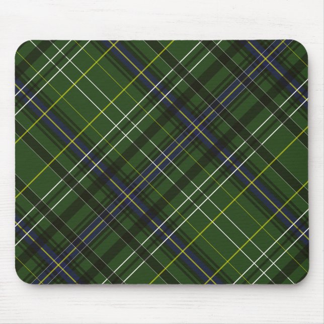 Schottenmuster in Grün Mousepad (Vorne)