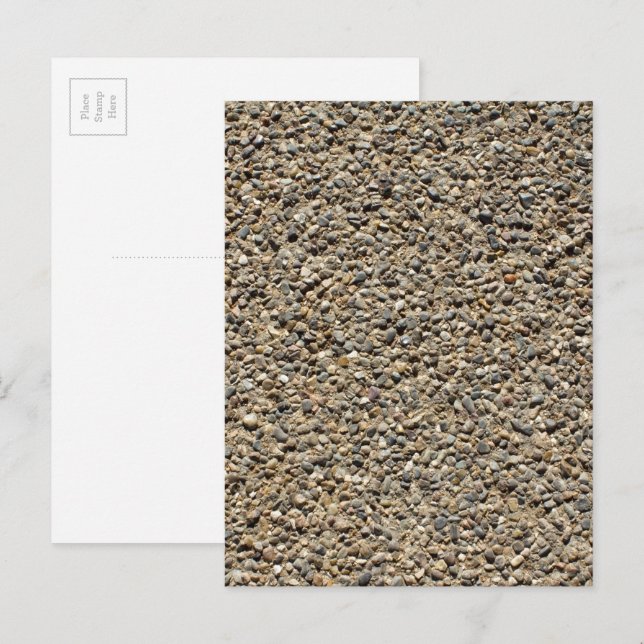 Schotterfelsen und Sandnaturfotografie Postkarte (Vorne/Hinten)