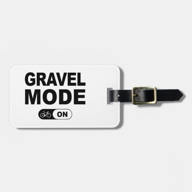 Schottermodus Gepäckanhänger (Vorderseite horizontal)