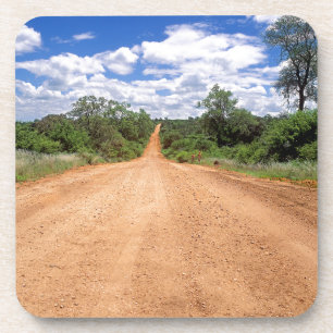 Schotterstraße, Kruger-Nationalpark, Mpumalanga Getränkeuntersetzer