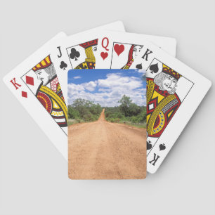 Schotterstraße, Kruger-Nationalpark, Mpumalanga Spielkarten