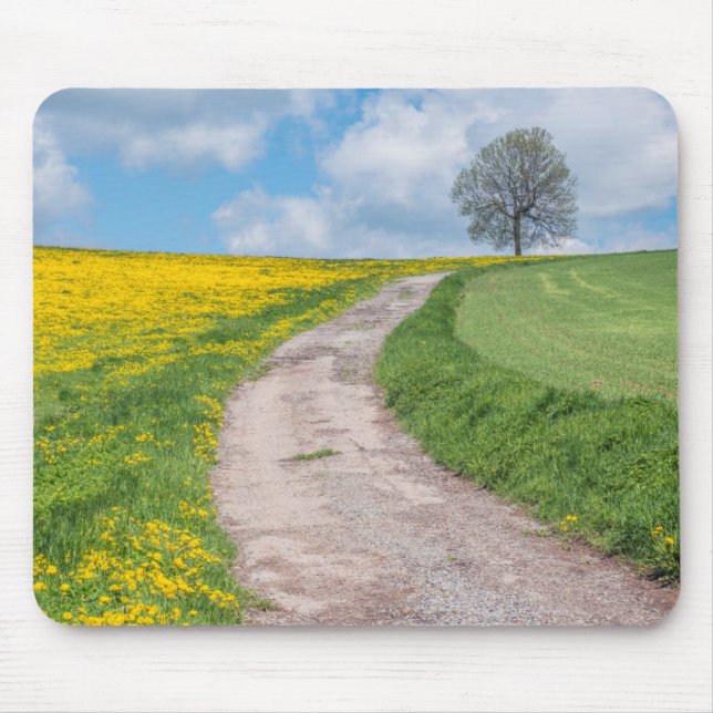 Schotterstraße und Baum Mousepad (Vorne)
