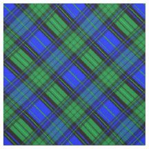 Schottisch-blau und grün kariert, diagonales Geweb