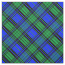 Schottisch-blau und grün kariert, diagonales Geweb Stoff