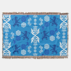 Schottisch Blau und Weiß Decke