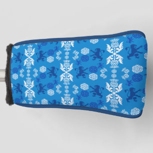 Schottisch Blau und Weiß Golf Headcover