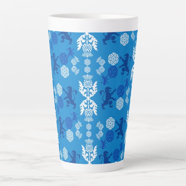 Schottisch Blau und Weiß  Milchtasse (Vorderseite)