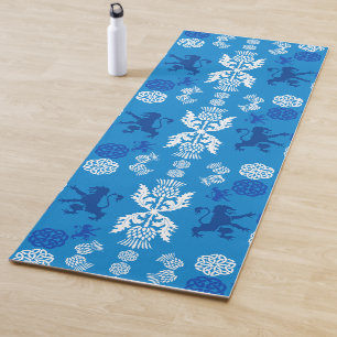 Schottisch Blau und Weiß  Yogamatte