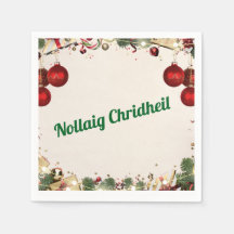 Schottisch-Gälische Weihnachtsservietten