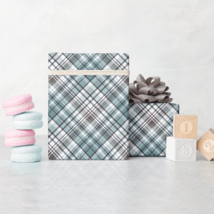 Schottisch, schwarz und weiß, tartan, stilvoll, kl geschenkpapier