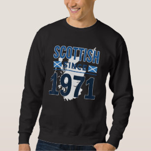 Schottisch Seit 1971 Rampant Lion Scotland Family  Sweatshirt