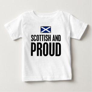Schottisch und stolz baby t-shirt