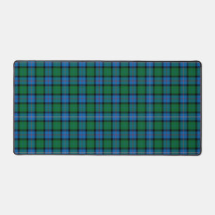 Schottische Blume Tartan Kariert Schreibtischunterlage