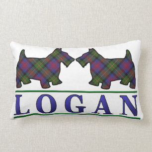 Schottische Clan-LoganTartanscottie-Hunde Lendenkissen