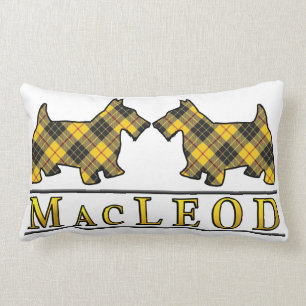 Schottische Clan MacLeod Tartanscottie-Hunde Lendenkissen