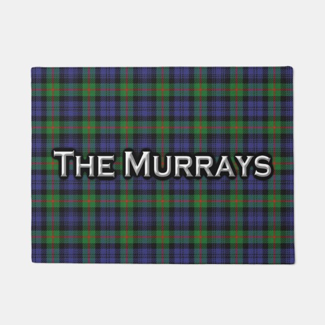 Schottische Clan-Murraytartan-Fußmatte Fußmatte (Vorderseite)