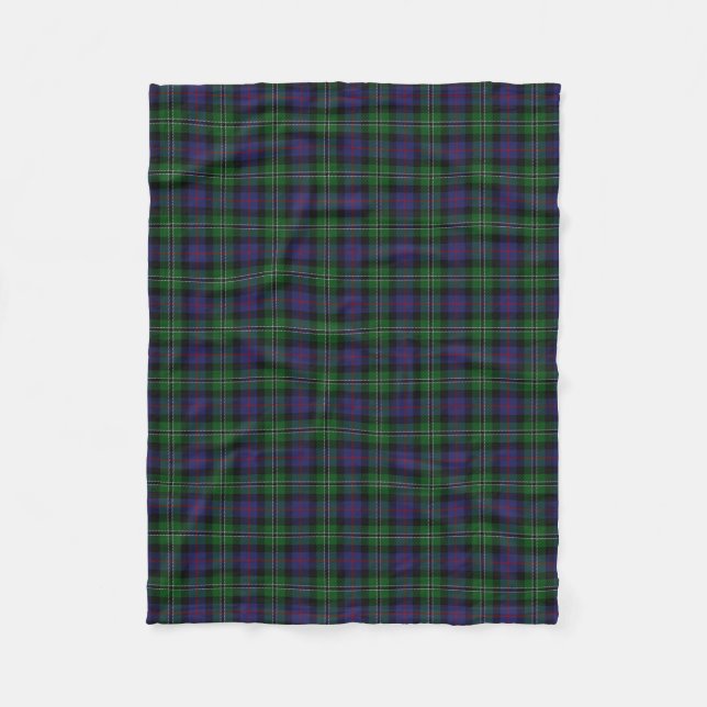 Schottische Clan-Rose, die klassischen Tartan jagt Fleecedecke (Vorderseite)