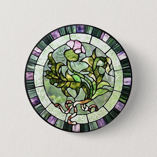 Schottische Distel Button (Vorderseite)