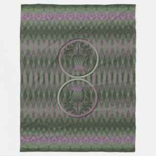 Schottische Distel Fleecedecke