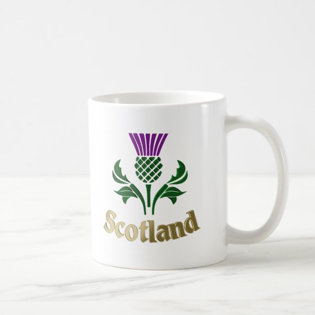 Schottische Emblemdistel Kaffeetasse (Rechts)