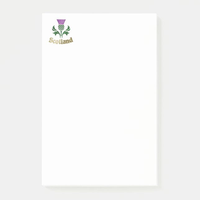 Schottische Emblemdistel Post-it Klebezettel (Vorderseite)