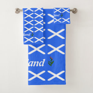 Schottische Flagge Badhandtuch Set