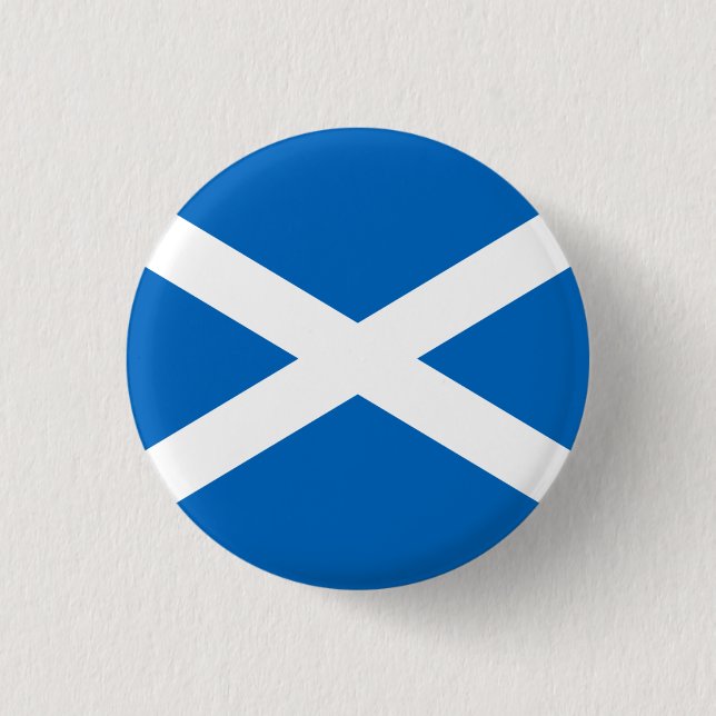 Schottische Flagge, Flagge Schottlands Button (Vorderseite)
