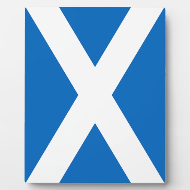 Schottische Flagge Fotoplatte (Vorderseite)