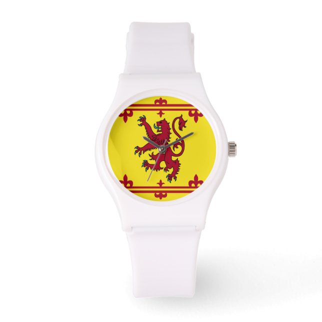 Schottische Flagge für Royal Arms Armbanduhr (Vorderseite)