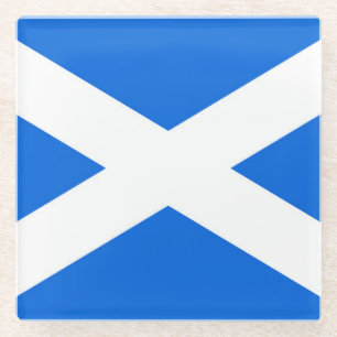 Schottische Flagge Glasuntersetzer