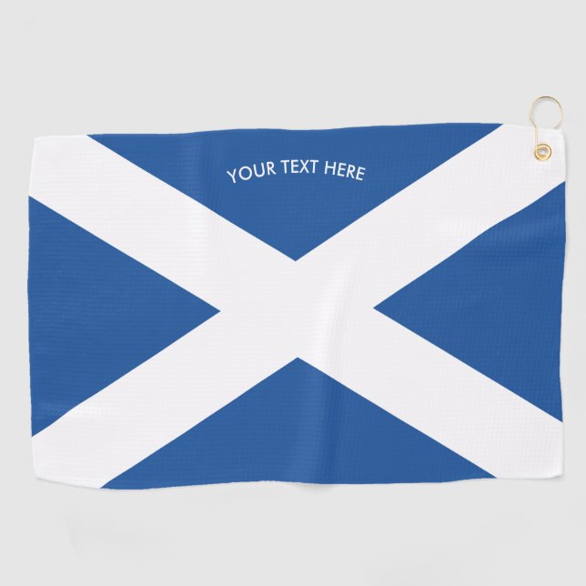 Schottische Flagge Golf-Tuchgeschenks Schottlands Golfhandtuch (Horizontal)