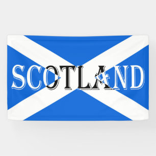 Schottische Flagge invertierte Buchstaben bnrcn Banner