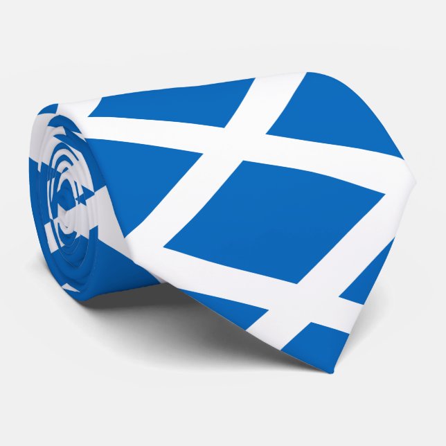 Schottische Flagge Krawatte (Gerollt)