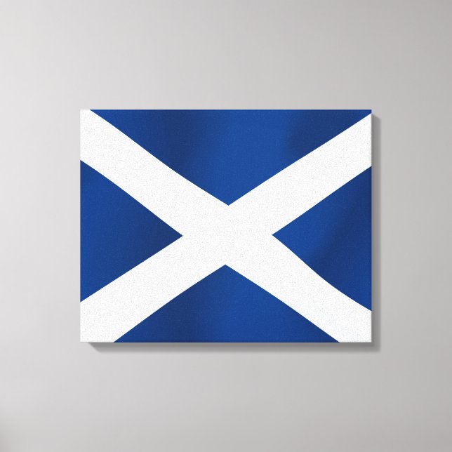 Schottische Flagge Leinwanddruck (Vorderseite)