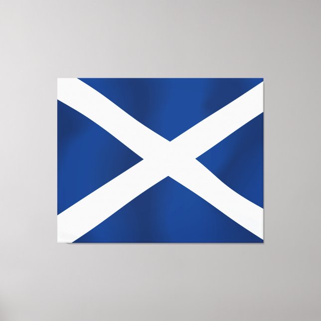 Schottische Flagge Leinwanddruck (Vorderseite)