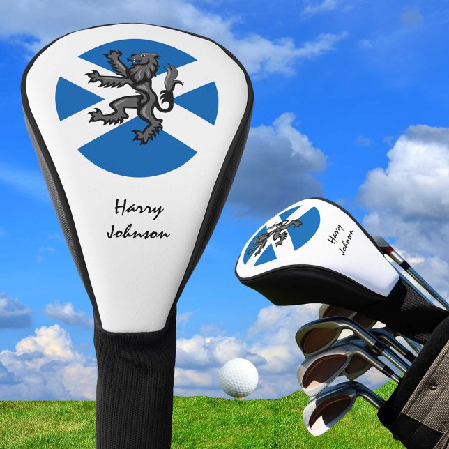 Schottische Flagge, Löwen und Mit Monogramm Golf C Golf Headcover (Von Creator hochgeladen)