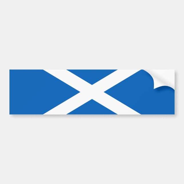 Schottische Flagge (Salreifen) (Schottische Flagge Autoaufkleber (Vorne)