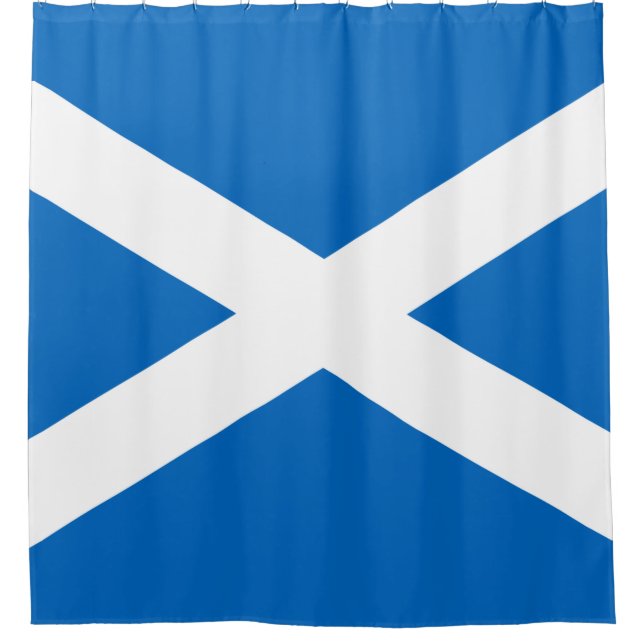 Schottische Flagge (Salreifen) (Schottische Flagge Duschvorhang (Vorderseite)
