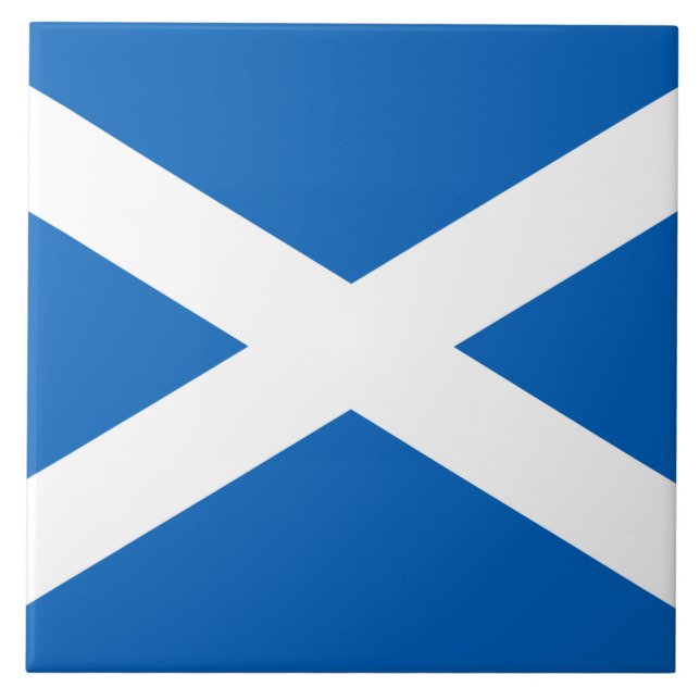 Schottische Flagge (Salreifen) (Schottische Flagge Fliese (Vorderseite)