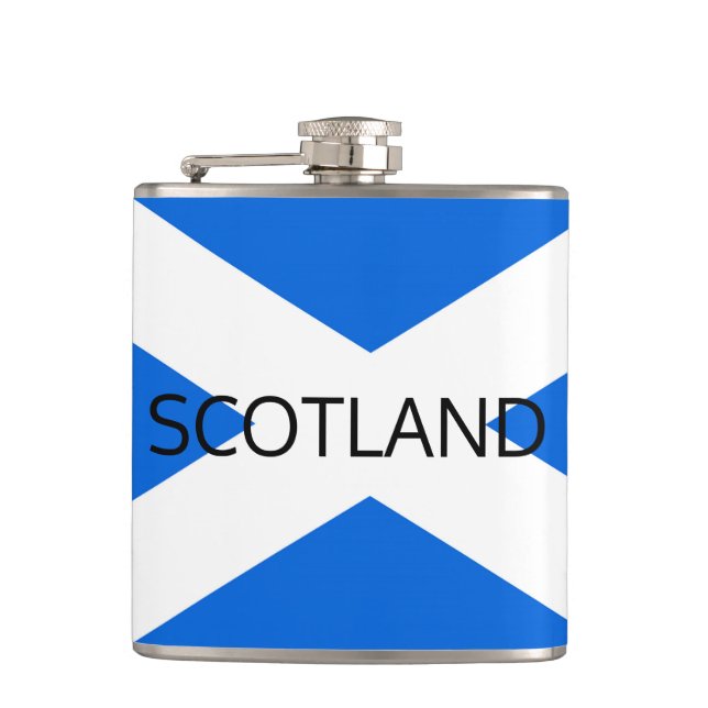 Schottische Flagge - schottische Flagge Flachmann (Vorderseite)