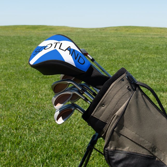 Schottische Flagge - schottische Grenze Golf Headcover (In SItu)