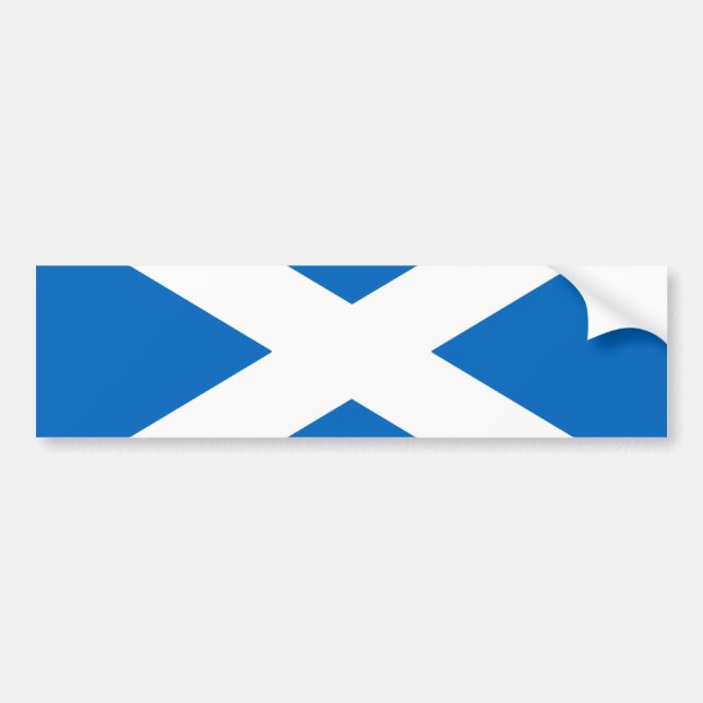 Schottische Flagge - Schottischer Salreifen Autoaufkleber (Vorne)