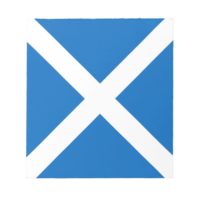 Schottische Flagge - Schottischer Salreifen Notizblock (Vorderseite)